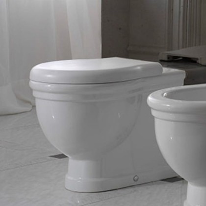 Globo Paestum Унитаз напольный пристенный 57х38см, слив универсальный, цвет: белый