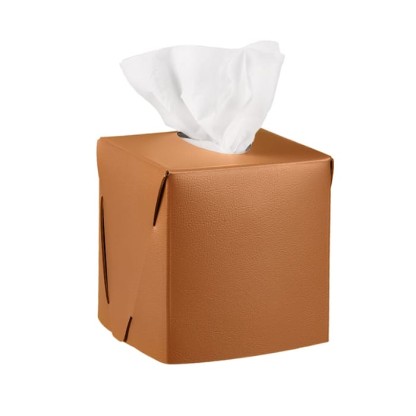 ADJ Салфетница Kleenex, 12x12xH12 см., цвет: коньяк/бордо