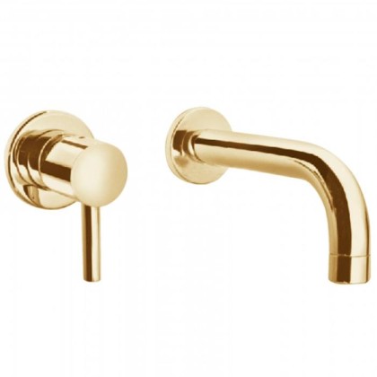 Смеситель для раковины излив Bongio T Mix, цвет: золото