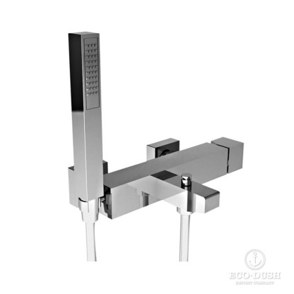 Stella Bamboo Quadro Смеситель для ванны 3267/306 с ручным душем, цвет: хром