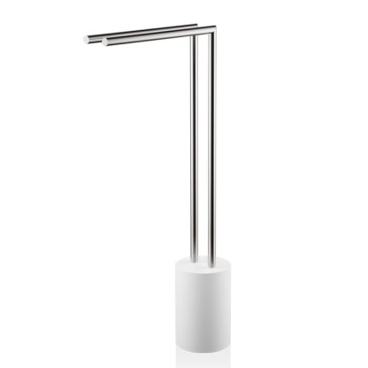 Decor Walther Stone HT2 Полотенцедержатель  41xh81см, напольный, цвет: белый / матовая сталь
