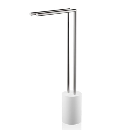 Decor Walther Stone HT2 Полотенцедержатель  41xh81см, напольный, цвет: белый / матовая сталь