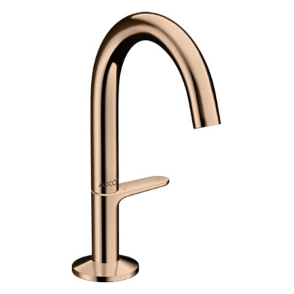 Axor One Смеситель для раковины Sel 140, на 1 отв., с донным клапаном Push-Open, цвет: полированное красное золото