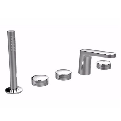 Carlo Frattini Texture Collection, Смеситель к борту ванны, цвет: Хром