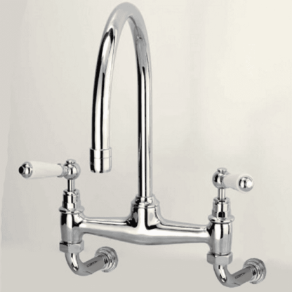 Devon&Devon Heritage Смеситель для кухни настенный, цвет: хром