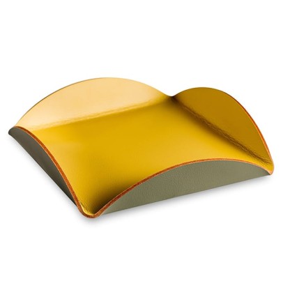 ADJ Подставка для сервировки, 20x20 см., цвет: горчичный/оливковый