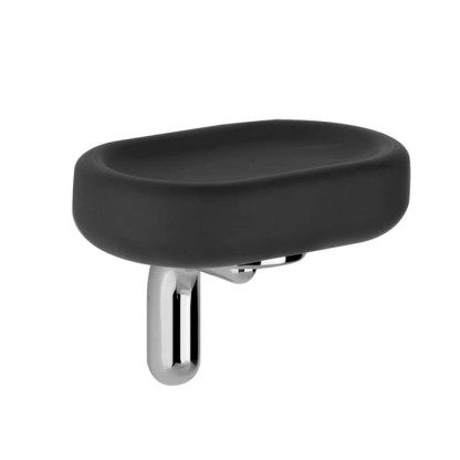 Gessi Goccia Мыльница подвесная, цвет: хром/черный