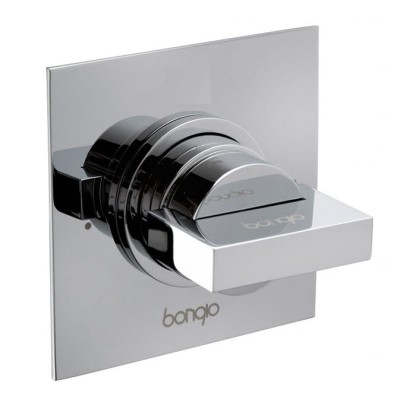 Bongio Domino Q Переключатель на 2 положения, встраивамый, в комплекте с встраиваемой частью, цвет: хром