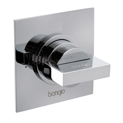 Bongio Domino Q Переключатель на 2 положения, встраивамый, в комплекте с встраиваемой частью, цвет: хром