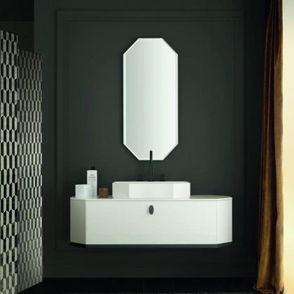 Milldue Edition Dandy Комплект подвесной мебели, 138х47хh36см, цвет: глянцевый белый