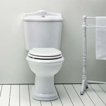 Azzurra Jubilaeum Унитаз моноблок 75x40xH88 см, слив в стену, с бачком, с механизмом, цвет: Bianco lucido/золото