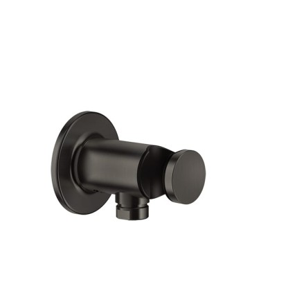 Gessi Inciso Shower Вывод воды с держателем для душевой лейки на 1/2", цвет: black XL
