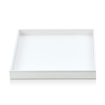 Decor Walther Brownie Tab Q Лоток универсальный 28x28см, настольная, цвет: белая кожа