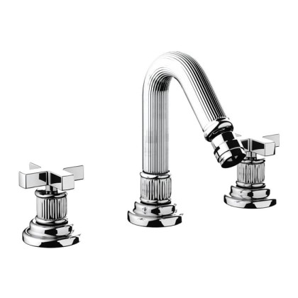 Nicolazzi Pantheon Смеситель для биде, на 3 отв., с донным клапаном,цвет: хром