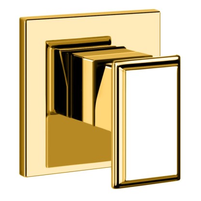 Gessi Eleganza Встраиваемый однорычажный смеситель для раковины, внешняя часть, цвет: золото