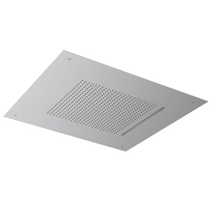 Almar Velvet Rain Верхний душ, встраиваемый, 49,8х49,8см., 2 типа струи, цвет: нержавеющая сталь брашированная