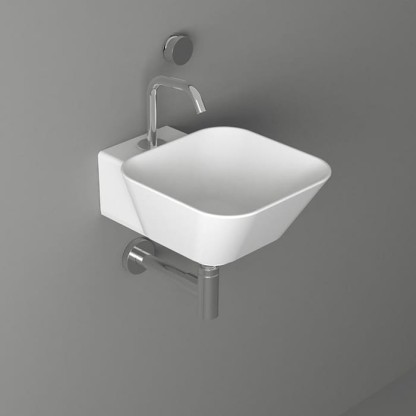 Simas Wave Раковина 33.5х43х16.5 см, 1 отв., накладная/подвесная, цвет: белый