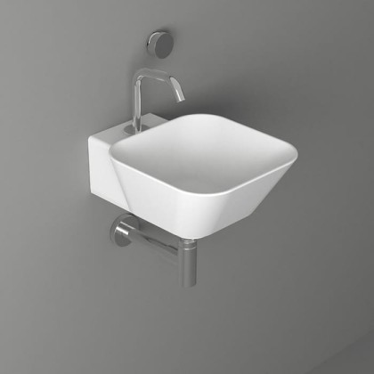 Simas Wave Раковина 33.5х43х16.5 см, 1 отв., накладная/подвесная, цвет: белый