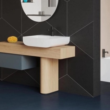 Azzurra Leuca Раковина накладная 60х45х14см, с 1 отв.., цвет: белый