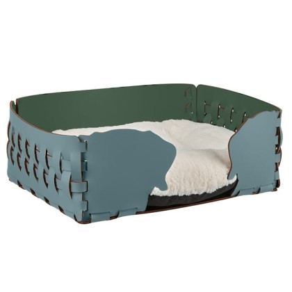 ADJ Лежанка Dog, 45х30хН15 см., цвет: небесный/эвкалипт