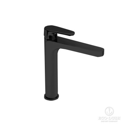 Cisal Alma Смеситель для раковины, на 1 отв., высокий 25.5см., цвет: черный матовый