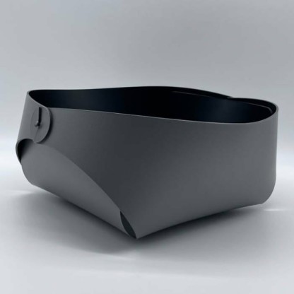 ADJ Корзина для хлеба, 15x15xH7 см., цвет: серый/черный