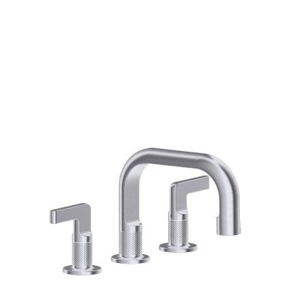 Gessi Inciso Смеситель для раковины на 3 отверстия без донного клапана, излив 140мм, h=145мм Цвет: finox