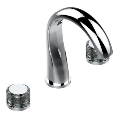 THG Paradise Смеситель для ванны, 3 отв., цвет: хром/хрусталь