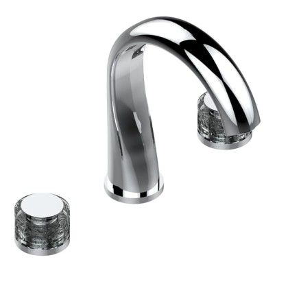 THG Paradise Смеситель для ванны, 3 отв., цвет: хром/хрусталь