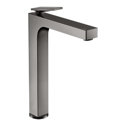 Axor Citterio Смеситель для раковины 280, хр, на 1 отв., с донным клапаном, высокий, цвет: полированный черный хром