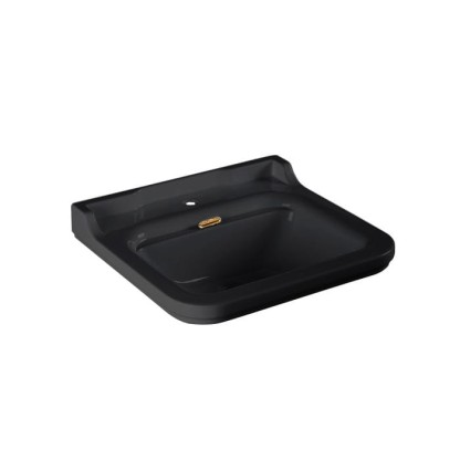 Kerasan Waldorf Раковина 60х55 см, 1 отв., керамическая, цвет: черный/бронза