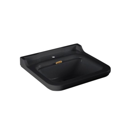 Kerasan Waldorf Раковина 60х55 см, 1 отв., керамическая, цвет: черный/бронза
