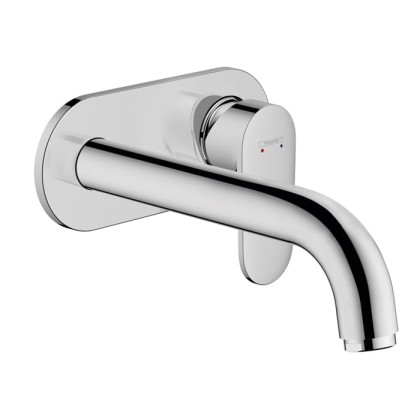 Hansgrohe Vernis Blend Смеситель для раковины, настенный, излив 204 мм, внешняя часть, цвет: хром