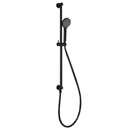 Fima Carlo Frattini Saliscendi Душевой гарнитур, со штангой и ручным душем, цвет: черный матовый