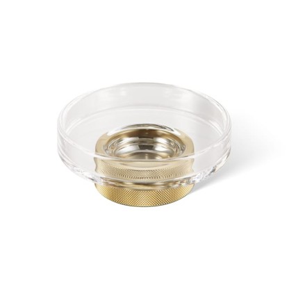 Decor Walther Club STS Мыльница настольная, прозрачное стекло, цвет: золото