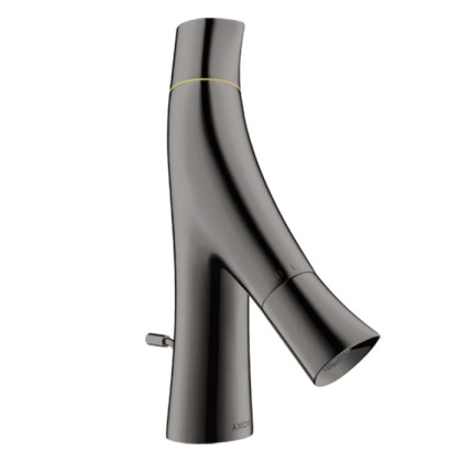 Axor Starck Organic Смеситель для раковины 50, на 1 отв., с донным клапаном, цвет: полированный черный хром