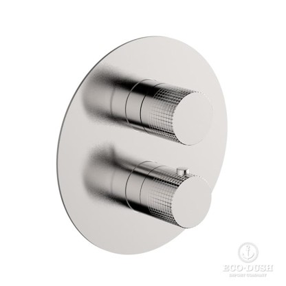 Cisal X32 Смеситель для душа, встраиваемый, термостатический, на 2 выхода, цвет: Brushed Stainless Steel