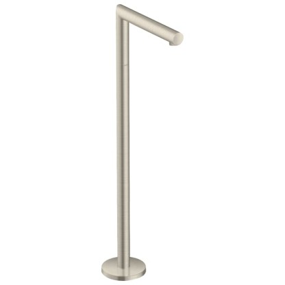 Axor Uno Излив для ванны, выступ 226мм, напольный, внешняя часть, цвет: шлифованный никель