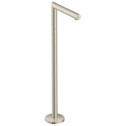 Axor Uno Излив для ванны, выступ 226мм, напольный, внешняя часть, цвет: шлифованный никель