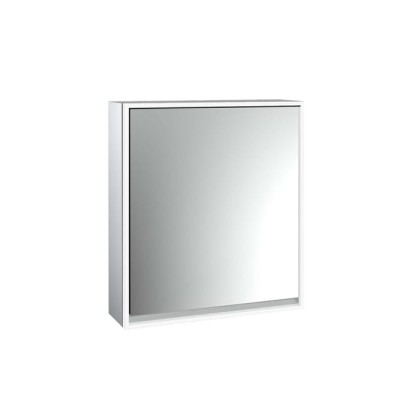 Emco Loft Зеркальный шкаф 60см., с подсветкой LED навесная модель, 1-дверка, петли справа зеркальная задняя стенка