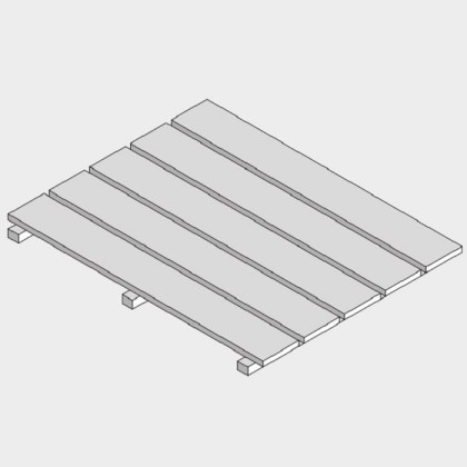 Effegibi Набор дорожек био-сауны Sky Corner 60, угловая, цвет: канадский хемлок