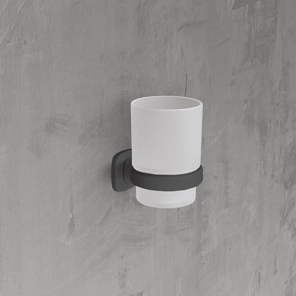 Novellini Giada Стакан, подвесной, цвет: черный матовый