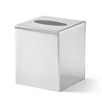 3SC Metal Tonda Контейнер для бумажных салфеток, 12х12хh14 см, настольный, цвет: белый матовый