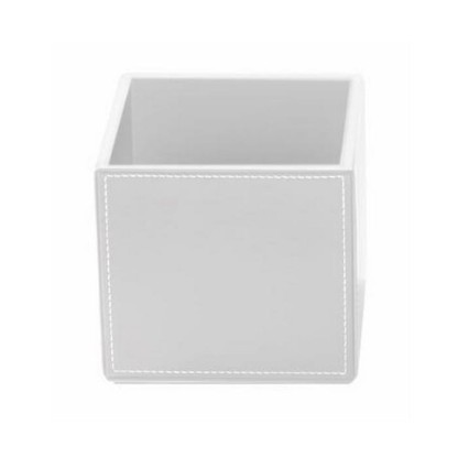Decor Walther Brownie BOD1 Универсальная коробка 13x13x12.5см, настольная, цвет: белая кожа