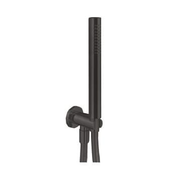 Fantini Milano Душевой набор: вывод воды на 1/2”, шланг 150 см, ручная лейка FIT, держатель для лейки, цвет: Matt Gun Metal PVD