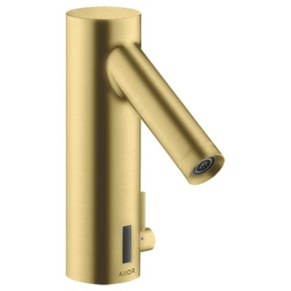 Axor Starck Cмеситель для раковины, на 1 отв., электроный, питание от сети 230V, с регулировкой температуры, цвет: шлифованная медь