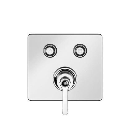 Gessi Hi-Fi Eclectic Смеситель для душа настенный встраиваемый, однорычажный, с 2 запорными кнопками, цвет: хром