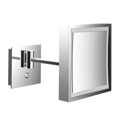 EMCO Pure Зеркало косметическое, LED, 203x203мм, одинарный, 3x кратное увеличение, подвесной, цвет: хром