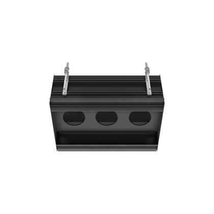 Gessi Binario Профиль линейный 670 мм, для 3 модулей, установка Easy-Fix, цвет: Black XL
