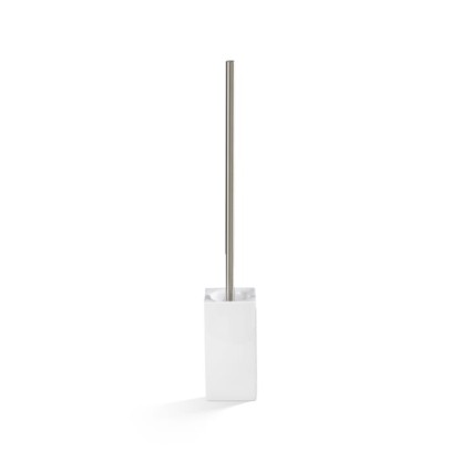 Decor Walther DW 6250 Туалетный ершик h60см, напольный, фарфор, цвет: белый / никель сатинированный